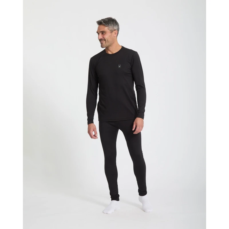 Image of Spyder Mens Baselayer Set Black male Small