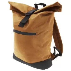Image of Bagbase Roll-Top Backpack / Rucksack / Bag (12 Litres) (Pack of 2) (One Size) (Caramel)