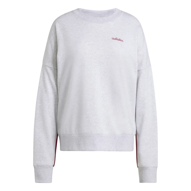 Image of Adidas Embroidered graphic sweatshirt For Her adidas Essentials Colorpop Gris Female XS