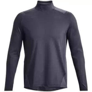 Image of Under Armour CoolGear Rush Mock Base Layer Top Mens - Purple