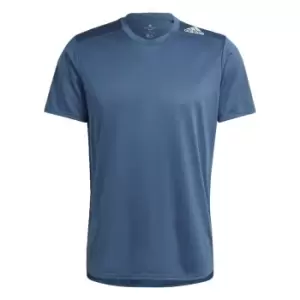 Image of adidas Designed 4 Running T-Shirt Mens - Blue