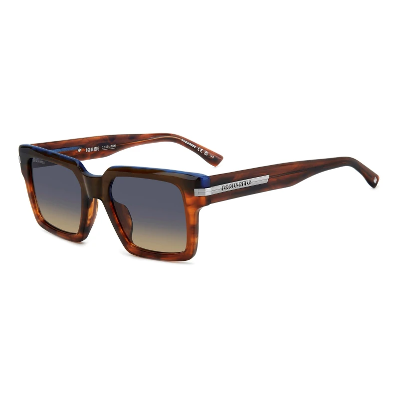 Image of DSquared2 Dsquare Rectangular Brown Horn male 52 cm