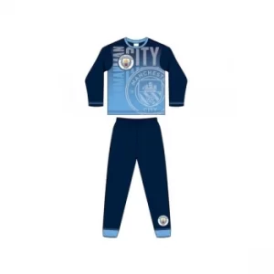 Image of Man City Sublimation Print Pyjamas 33895 5-6 Years