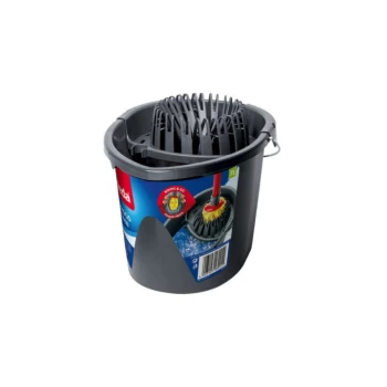 Image of VILEDA Wring and Go 7 Litre Wringer Bucket - Grey