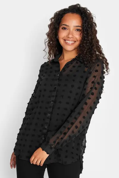 Image of M&Co Dobby Shirt Black