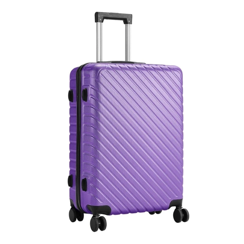 Image of SHEONLY 28" Purple Lightweight Hardside Travel Suitcas Purple unisex 28in