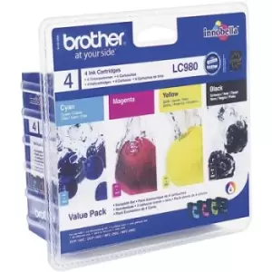 Image of Brother Ink LC-980 Original Set CMYK LC980VALBP