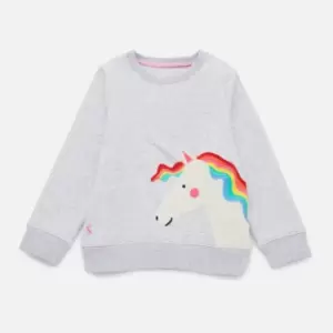 Image of Joules Kids Mackenzie Unicorn Cotton-Jersey Jumper - 7 Years