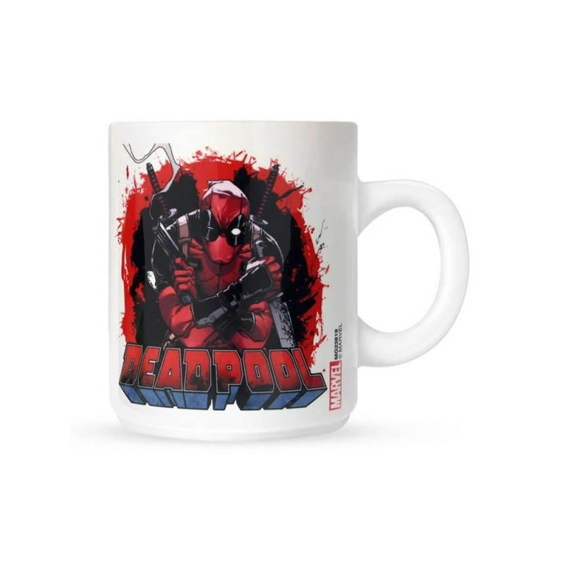 Image of Deadpool Smoking Gun Mug Off White unisex