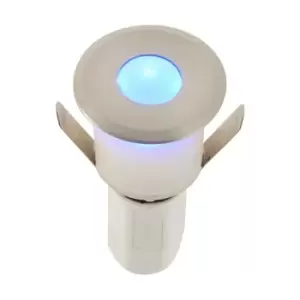 Image of Saxby Lighting - Saxby Hades LED Outdoor Recessed Ground Decking Light Satin Nickel Effect Plate k IP67