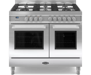 Image of Britannia Q Line RC-10TG-QL-S 100cm Dual Fuel Range Cooker - Stainless Steel - A/A Rated