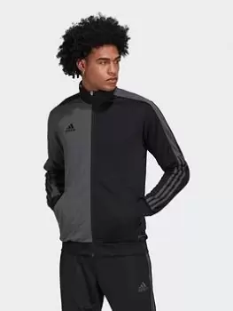 Image of adidas Tiro Track Half & Half Track Top, Black, Size S, Men
