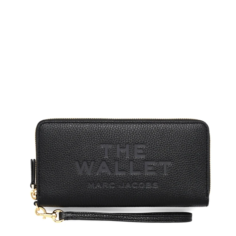 Image of Marc Jacobs The Leather Continental Wallet Black female One Size