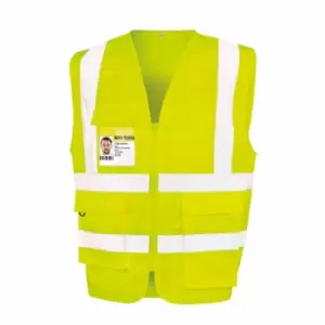 Image of SAFE-GUARD by Result Unisex Adult Heavy Duty Security Vest (M) (Yellow)