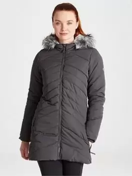 Image of Craghoppers Clardon Hooded Parka Jacket - Charcoal, Size 18, Women