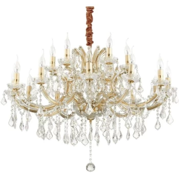 Image of Ideal Lux Lighting - Ideal Lux Napoleon - Light Pendant Light Gold