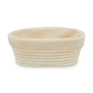 Image of 25cm White Rattan Oblong Basket