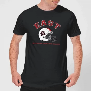 Image of East Mississippi Community College Helmet Mens T-Shirt - Black - 4XL - Black