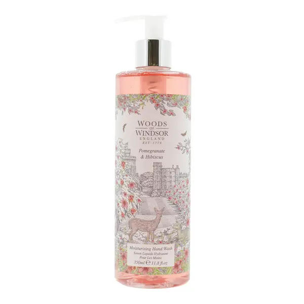 Image of Woods Of Windsor Pomegranate Hibiscus Hand Wash 350ml