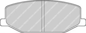 Image of Ferodo FDB396 Brake Pad Set Front Axle Premier Car