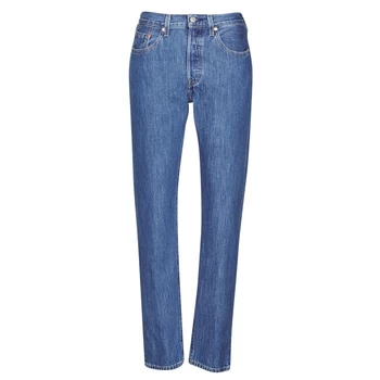 Image of Levis 501 CROP womens in Blue - Sizes US 24 / 30,US 25 / 30,US 26 / 30,US 27 / 30,US 28 / 30,US 29 / 30,US 30 / 30,US 31 / 30,US 24 / 28,US 25 / 28,US