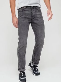 Image of Levis 501&reg; Original Fit Jeans - Grey, Size 36, Inside Leg Regular, Men