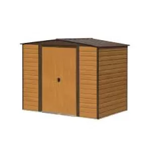 Image of Rowlinson Woodvale 8ft x 6ft Metal Apex Garden Shed
