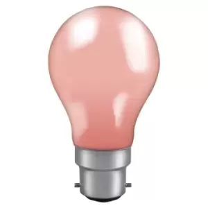 Image of Crompton Lamps 25W GLS B22 Dimmable Colourglazed IP65 Pink