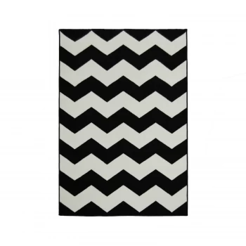 Image of Maestro Chevron Monochrome Rug - 160 x 230cm