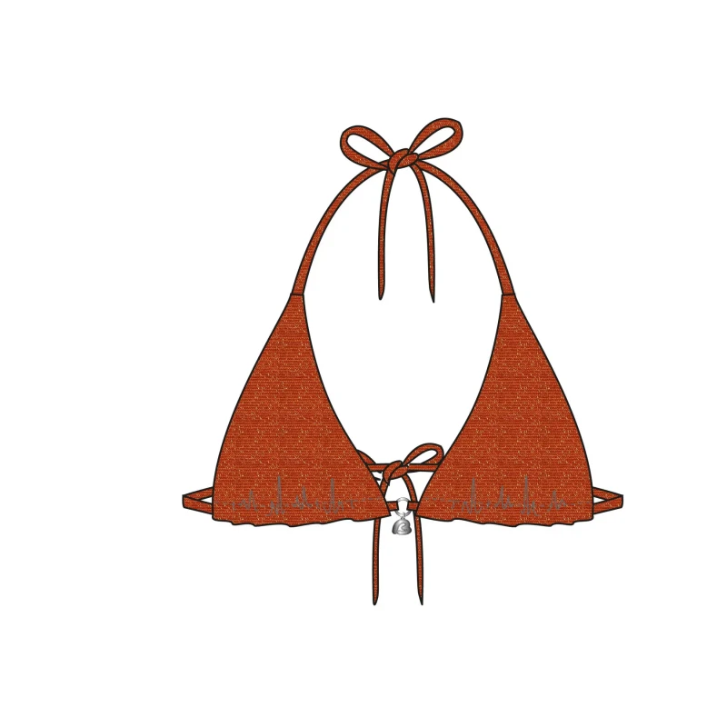 Image of banana moon Womens swimsuit top Banana Moon Rico Seaglitter Orange Female L