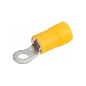 Image of TruConnect Yellow 3.7mm Ring Terminal Pack of 100