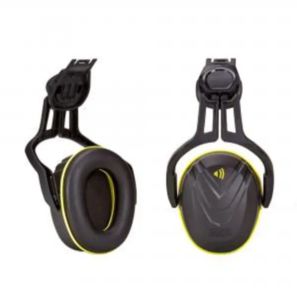 Image of MSA V-Gard Helmet Mounted Ear Defender Medium Yellow BESWMSA10190357