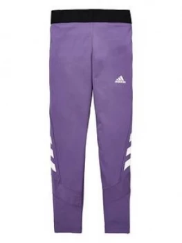 Image of Adidas Childrens Jg Tr Xfg Tight Leggings - Purple