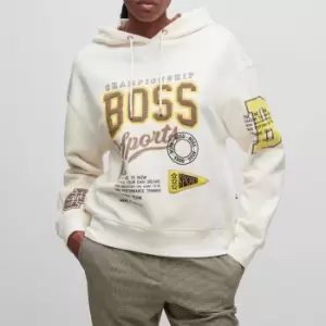 Image of Boss Eraisy Printed Organic Cotton Hoodie - L