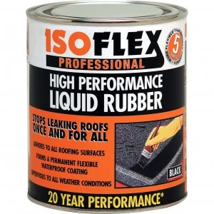 Image of Ronseal Isoflex Liquid Rubber Black 4.25l