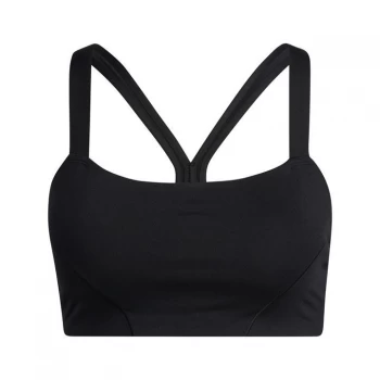 Image of adidas Light-Support Yoga Bra Womens - Black / White