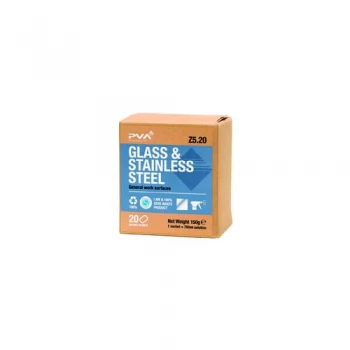 Image of PVA Hygiene Glass and Stainless Steel Cleaner Sachets Pack of 20