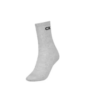 Image of Calvin Klein Crew Socks 1 Pack Womens - Grey