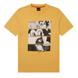 Image of Paul Smith Comic T Shirt - Yellow
