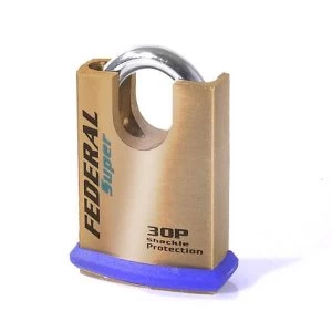 Image of Federal Super Security Solid Brass Close Shackle Padlocks