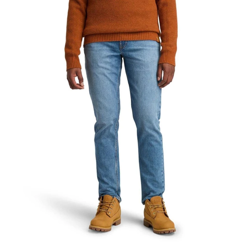 Image of Timberland Sandown Stretch 5 Pocket Slim-Fit Jeans Denim male 30L