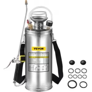 Image of VEVOR Stainless Steel Sprayer 8L Household Gardening and Floor Cleaning Sprayer, Suitable for the Current Neds of Industry, Agriculture, Commerce, Med
