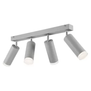 Image of Felix Adjustable Spotlight Bar Silver, 4x E27