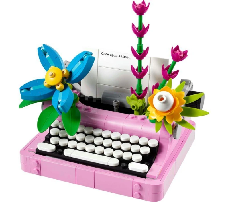 Image of LEGO LEGO Creator 3in1 Typewriter with Flowers Toy for Kids 31169