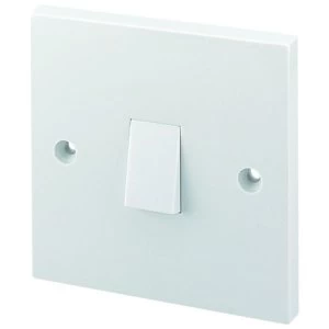 Image of Wickes 10A Light Switch 1 Gang 2 Way White