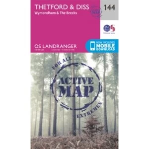 Image of Thetford & Diss, Breckland & Wymondham by Ordnance Survey (Sheet map, folded, 2016)