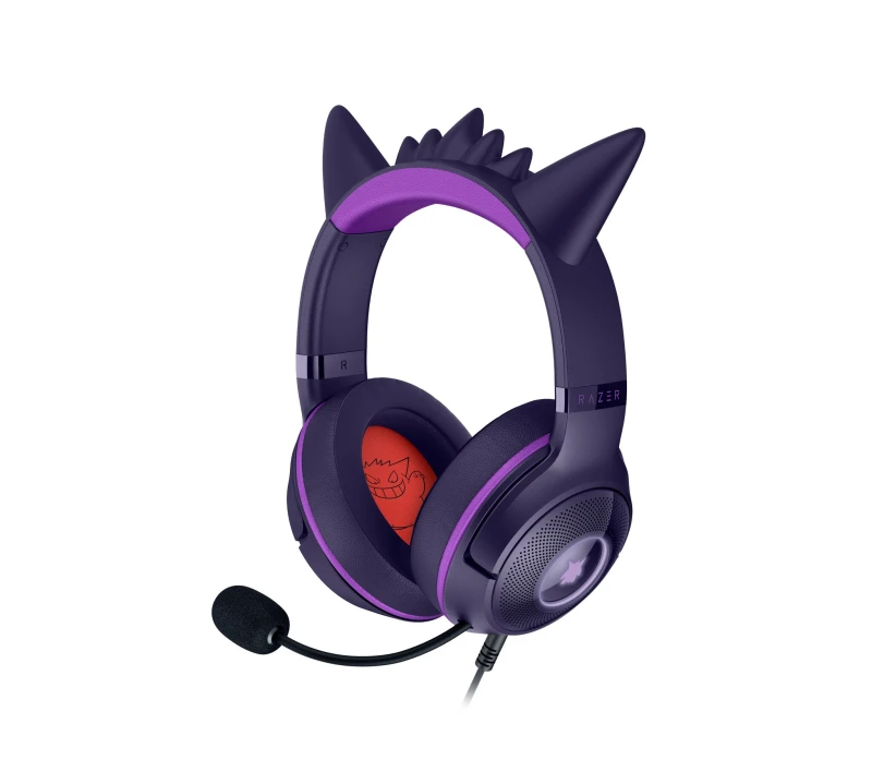 Image of Razer Razer Kraken Kitty V2 - Pokemon Gengar Ed. Headset Wired Head-band Gaming USB Type-A Pink RZ04-04730300-R3M1