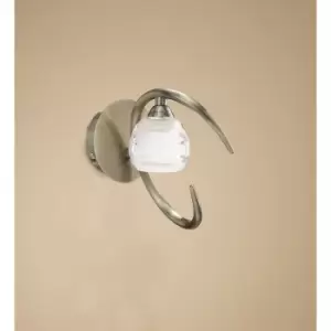 Image of Loop wall light 1 bulb G9 antique brass