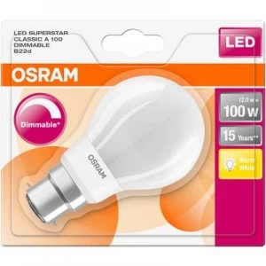 Image of OSRAM LED (monochrome) EEC A++ (A++ - E) B22d Arbitrary 12 W Warm white (Ø x L) 60.0 mm x 111.0 mm