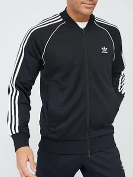 Image of adidas Originals Superstar Track Top - Black/White, Size 2XL, Men